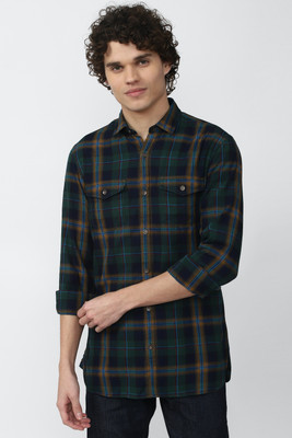 PETER ENGLAND Men Checkered Casual Multicolor Shirt