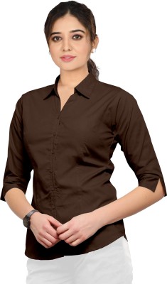 Live Trendz Women Solid Casual Black Shirt