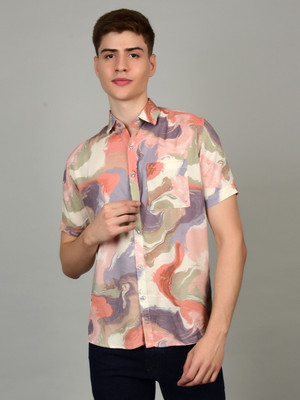 HEED ATTENTIVE Men Printed Beach Wear Multicolor Shirt