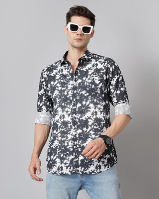 Paul Street Men Dyed/Ombre Casual Grey Shirt
