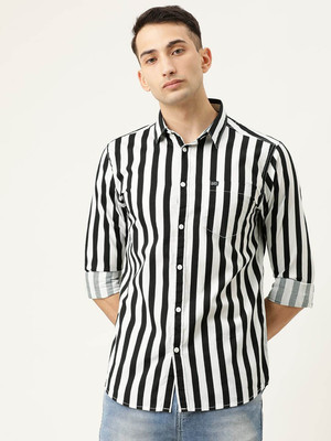 The Indian Garage Co. Men Printed Casual Black Shirt