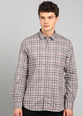 KILLER Men Checkered Casual Pink Shirt