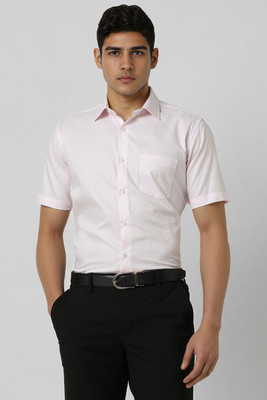 VAN HEUSEN Men Solid Formal Pink Shirt