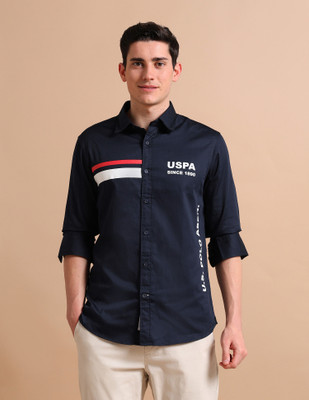 U.S. POLO ASSN. Men Printed Casual Multicolor Shirt