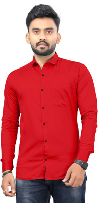 Sivansh Fashion Men Solid Casual Red Shirt