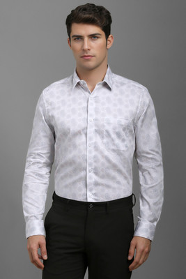 LOUIS PHILIPPE Men Printed Formal White Shirt