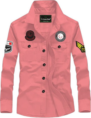 GreenFlair Men Solid Casual Multicolor Shirt