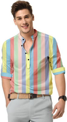 ISUEL FABS Men Solid Casual Multicolor Shirt