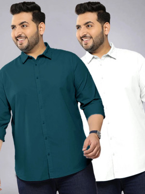 METRONAUT PLUS Men Solid Formal Multicolor Shirt(Pack of 2)