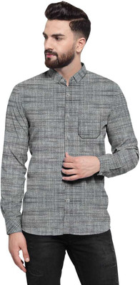 AFCollection Men Washed Casual Grey Shirt