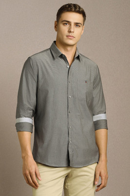 LOUIS PHILIPPE Men Printed Casual Grey Shirt