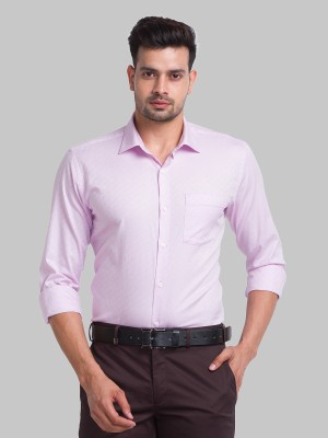 PARK AVENUE Men Solid Formal Purple Shirt