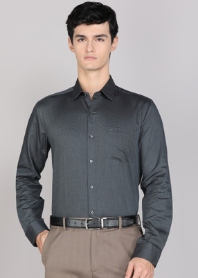 ARROW Men Self Design Formal Blue Shirt