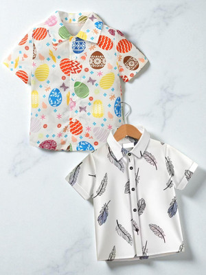 KIDOOZA Boys Printed, Checkered Casual Multicolor Shirt
