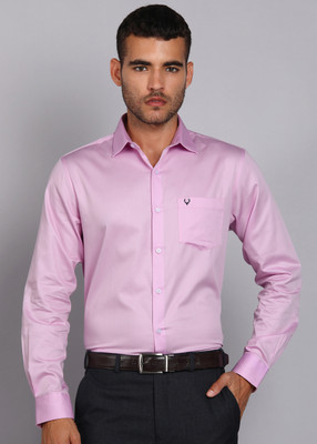 Allen Solly Men Printed Formal Pink Shirt