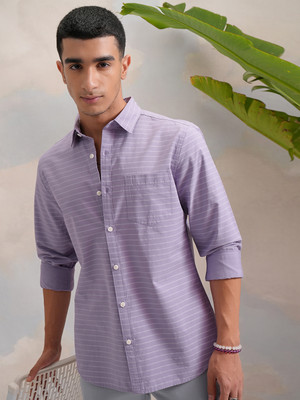 HIGHLANDER Men Striped Formal Multicolor Shirt