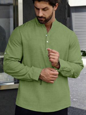 Leriya Fashion Men Solid Casual Multicolor Shirt