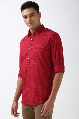 PETER ENGLAND Men Printed Casual Red Shirt