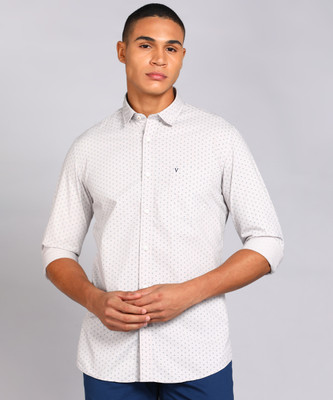 VAN HEUSEN SPORT Men Printed Casual Beige, Blue Shirt