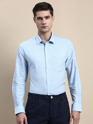 INVICTUS Men Checkered Formal White Shirt