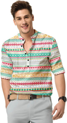 The style grove Men Solid Casual Multicolor Shirt