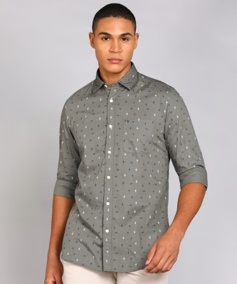 VAN HEUSEN SPORT Men Printed Casual Grey Shirt