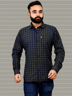 VK WINTER WEAR Men Checkered Casual Multicolor Shirt