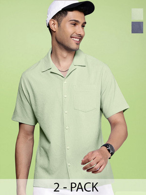 Moda Rapido Men Solid Casual Multicolor Shirt