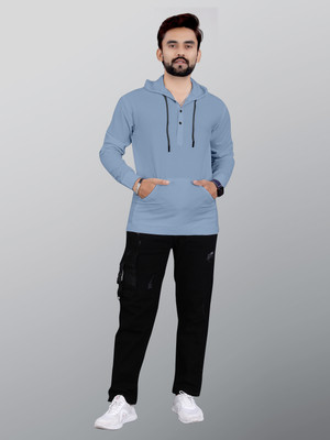 INDICLUB Men Solid Casual Grey Shirt
