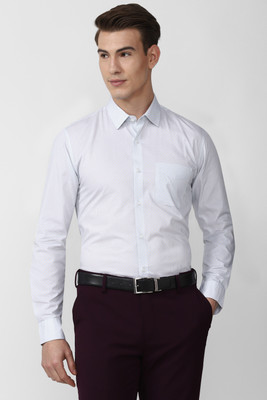 PETER ENGLAND Men Printed Formal White Shirt