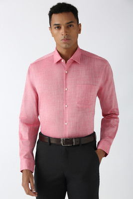 PETER ENGLAND Men Solid Formal Red Shirt