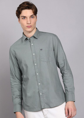 Arrow Sport Men Printed Casual Green Shirt