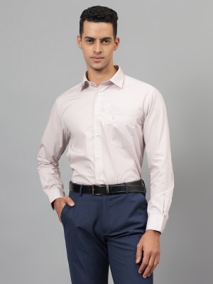 CANTABIL Men Solid Formal Purple Shirt