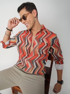 VASTRADO Men Self Design Casual Multicolor Shirt