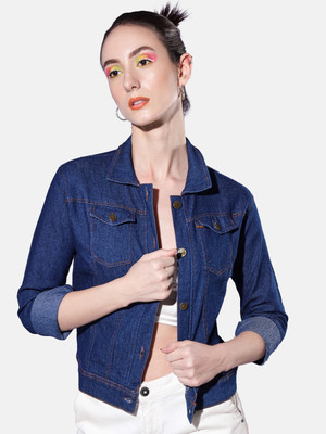 DIMPY GARMENTS Women Solid Casual Dark Blue Shirt