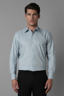 LOUIS PHILIPPE Men Printed Formal Blue Shirt