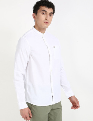 TOMMY HILFIGER Men Solid Casual White Shirt