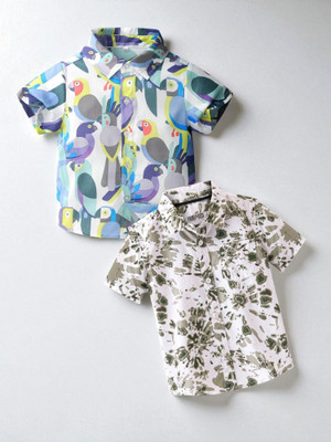 Sparrow ENTERPRISE Boys Printed Casual Multicolor Shirt