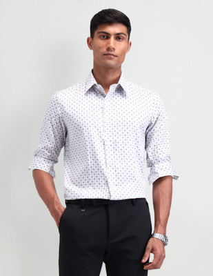 Arrow Newyork Men Printed Formal Grey Shirt