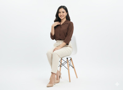 Amore Enterprises Women Solid Formal Brown Shirt