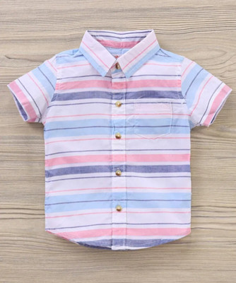 Tiny Brezy Boys Striped Casual Multicolor Shirt