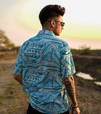 ristey Men Color Block Casual Multicolor Shirt