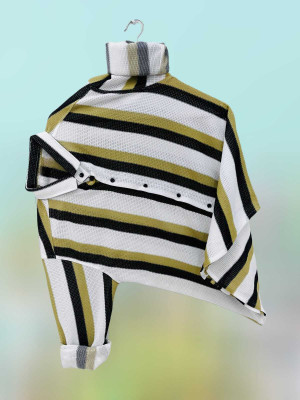 Thinknest Fashion Men Striped Casual Multicolor Shirt