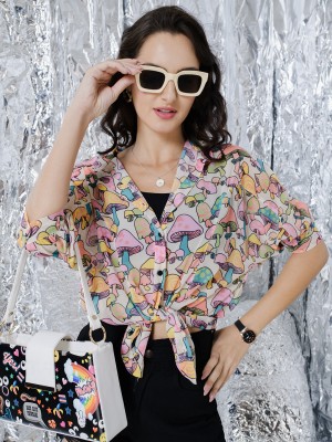 TANDUL Women Printed Casual Multicolor Shirt