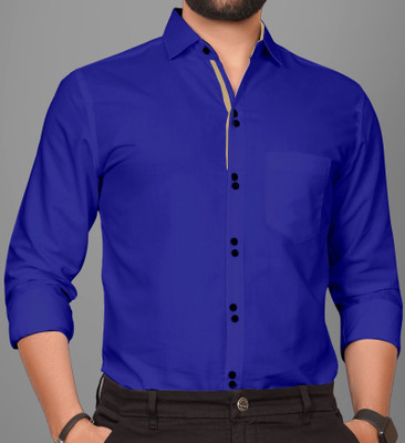 Voroxy Men Solid Formal Multicolor Shirt