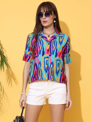Seek By Sheetal Women Color Block Casual Multicolor Shirt