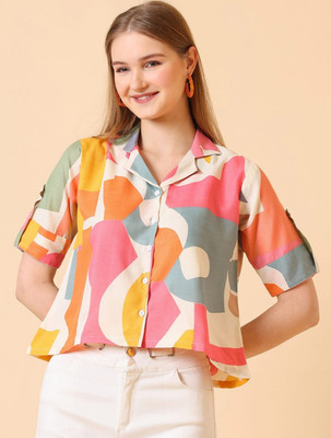 MOXTE Women Printed Casual Multicolor Shirt