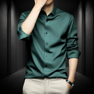 SATADHAR ENTERPRISE Men Solid Casual Green Shirt
