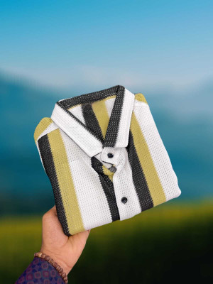 Manjubaa Enterprise Men Striped Casual Multicolor Shirt