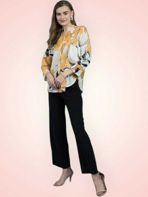 KALLAXI Women Printed Casual Multicolor Shirt